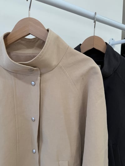 回歸) AU18 推！小立領風衣外套 2色14