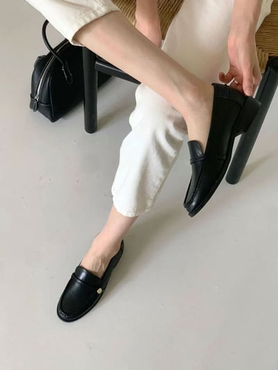 超美！小金扣樂福鞋 23-258