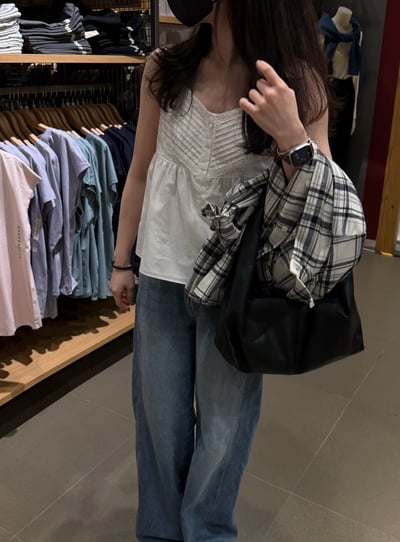 BB04 浪漫細肩褶紋小背心 1色3