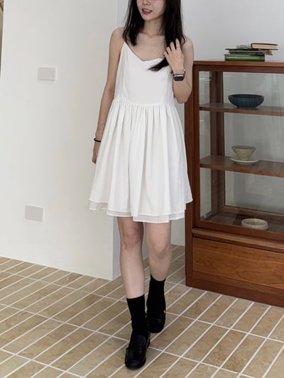 現貨 回歸) AJ04 法式細肩雙層小短洋 3色12