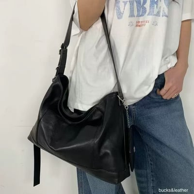 B21 Bucks&Leather 上班上課必備！超大容量車線托特包6