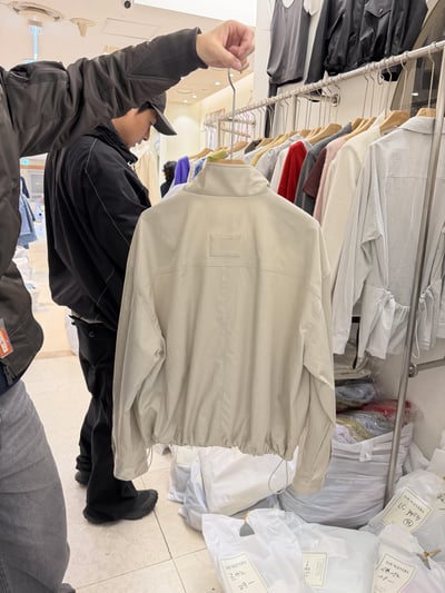 BB19 立領皮革感紋理風衣外套 2色7