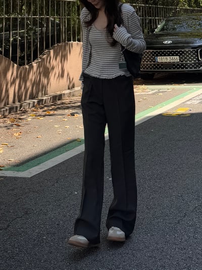 現貨 AT15 必買！超瘦修身中壓摺西裝褲 3色 SM5