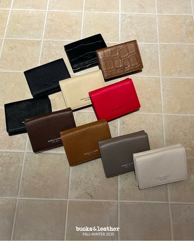 B31 Bucks&Leather 大推！小巧可愛三折牛皮短夾3