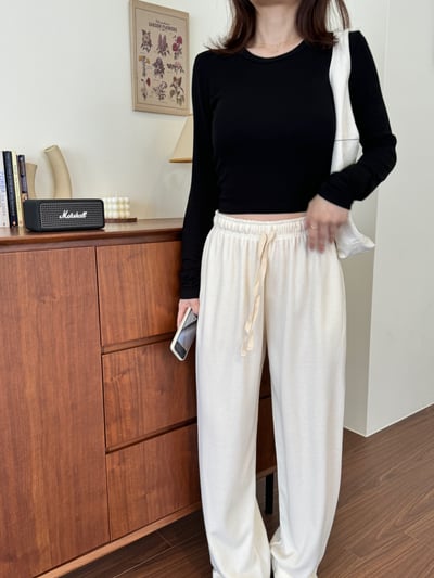 現貨 回歸) 合身短版長袖上衣 4色9