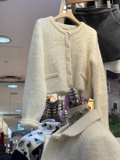 現貨 AY25 節日感滿滿小香毛毛開衫 4色1