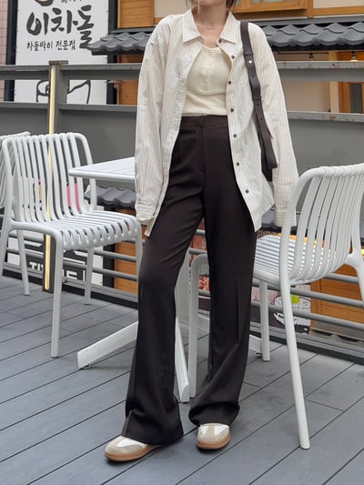 現貨 AT15 必買！超瘦修身中壓摺西裝褲 3色 SM1