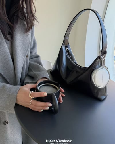 B39 Bucks&Leather  26年新款！小款 牛皮光滑亮面法式莫奈包4