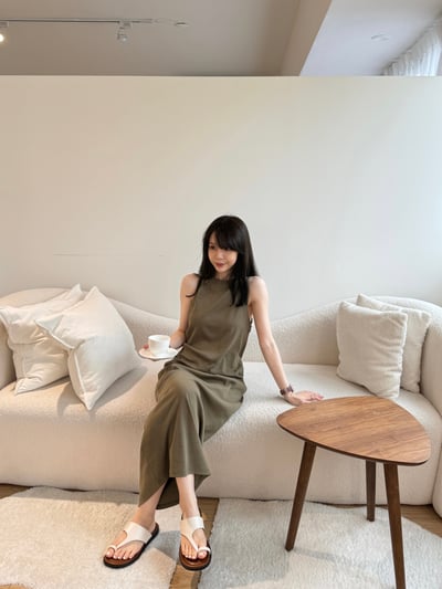 回歸) 熱銷破百！自留！微削肩彈性長洋 4色13