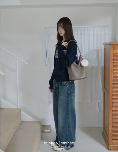 B26 Bucks&Leather 秋冬新款！大款 肩背圓桶包2