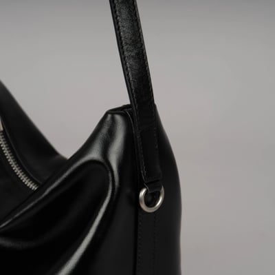 B37 Bucks&Leather  26年新款！大款 牛皮光滑亮面拉鍊托特包11