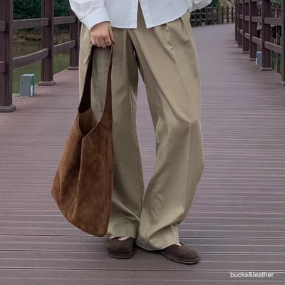 B33 Bucks&Leather 許願款！大容量牛皮肩背托特包9