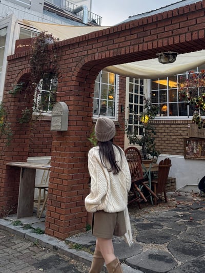 現貨 AY09 自留！細緻麻花羊駝毛開衫 2色4