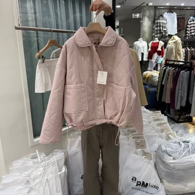 現貨 BEST！AW08 推！軟萌小翻領鋪棉外套 3色12