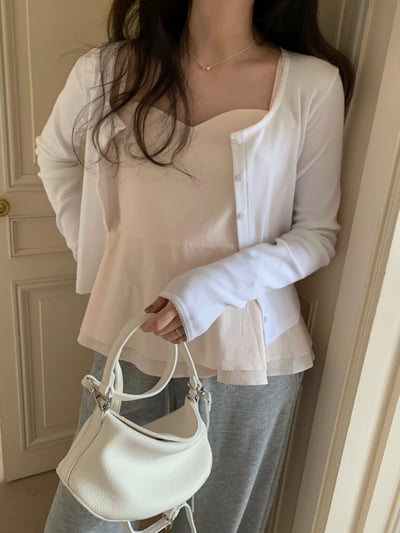 現貨 BD14 推！莫代爾棉舒服滾邊U領小罩衫 4色5