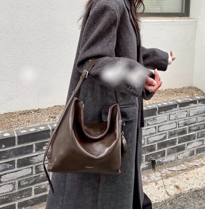 B37 Bucks&Leather  26年新款！大款 牛皮光滑亮面拉鍊托特包5