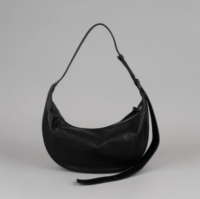 B34 Bucks&Leather 許願款！羊皮寬背帶新月包3