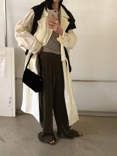 現貨 BE06 回歸) 26年新款！垂墜感彈性皺皺褲 4色5