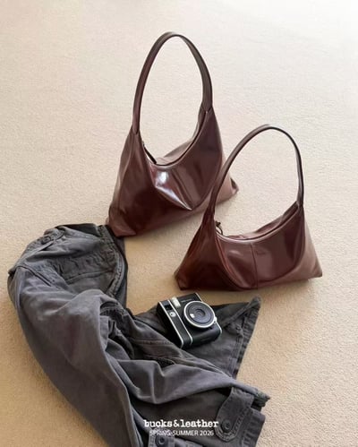 B39 Bucks&Leather  26年新款！小款 牛皮光滑亮面法式莫奈包15