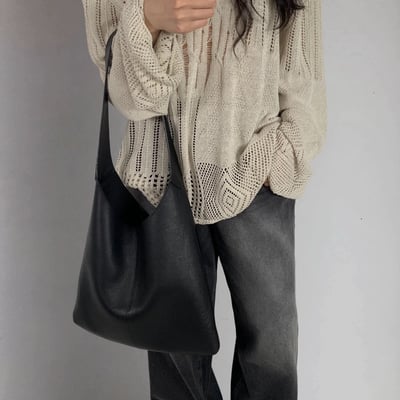 B33 Bucks&Leather 許願款！大容量牛皮肩背托特包7