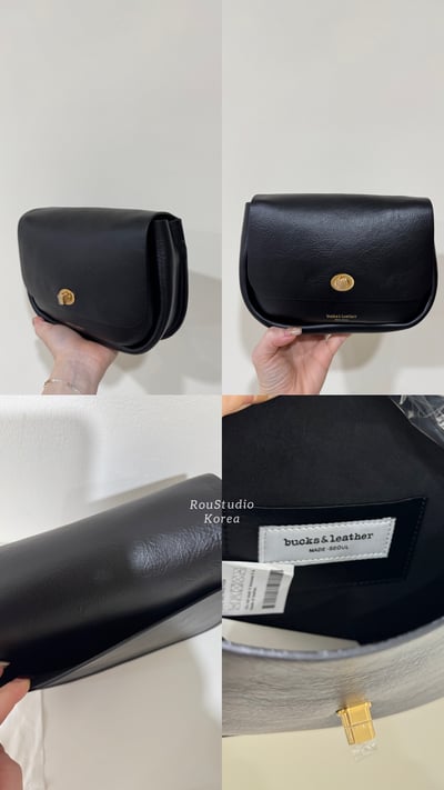 B43 Bucks&Leather 小轉扣羊皮斜背包 2色2