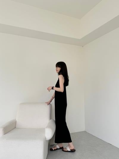 回歸) 熱銷破百！自留！微削肩彈性長洋 4色4