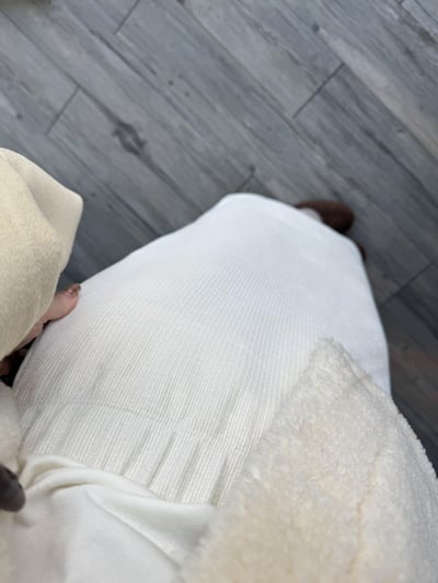 現貨 AZ08 輕磨毛紋理感直筒後開岔長裙 1色3