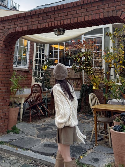 現貨 AY09 自留！細緻麻花羊駝毛開衫 2色13