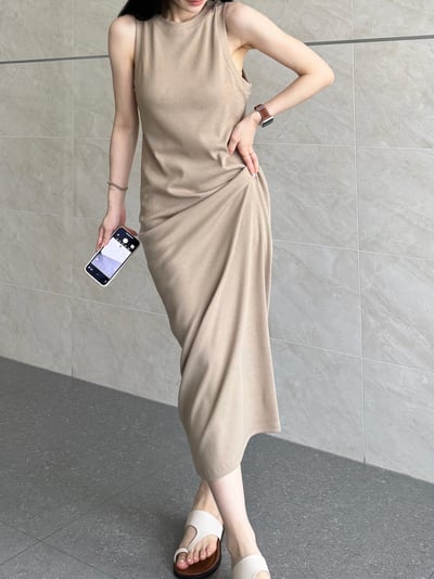 回歸) 熱銷破百！自留！微削肩彈性長洋 4色17