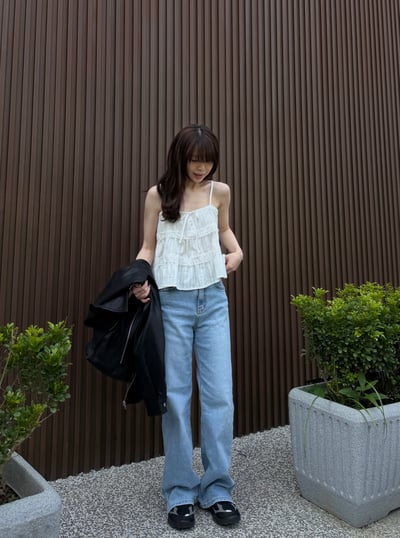 BD02 自留！浪漫蝴蝶結lace小背心11