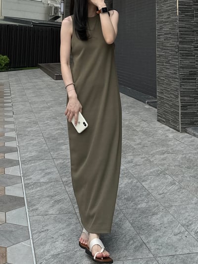 回歸) 熱銷破百！自留！微削肩彈性長洋 4色5