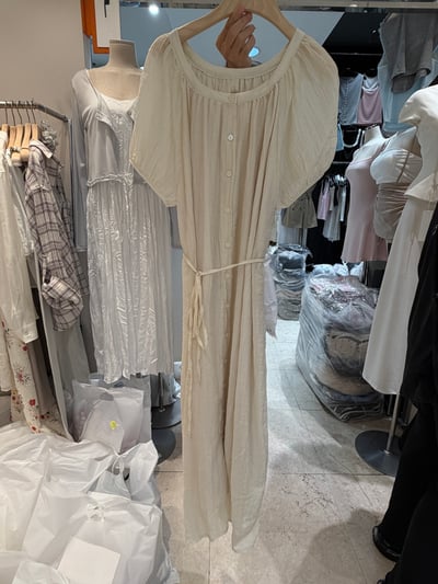 現貨 BF07 大推！氣質仙女天絲紋理短袖洋裝 2色8