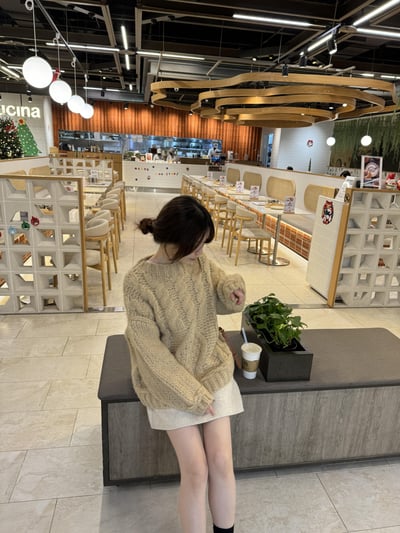 現貨 回歸) QQ蓬鬆麻花毛衣 3色4