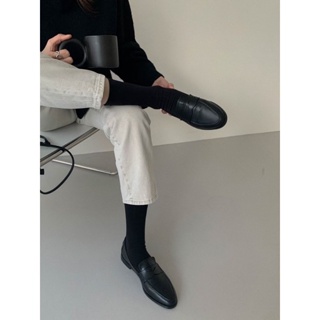 熱銷破百！高級感！經典牛皮樂福鞋 23-25 1色10