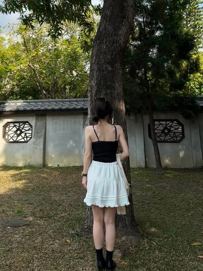 回歸) AC01 自留！內搭單穿都漂亮！網紗細肩小背心 3色13