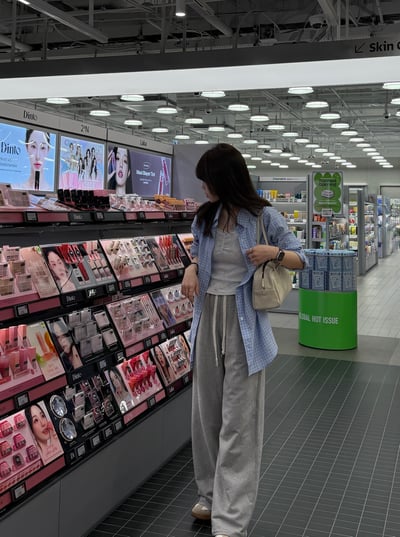 BB17 清爽細格紋泡泡紗襯衫 1色3