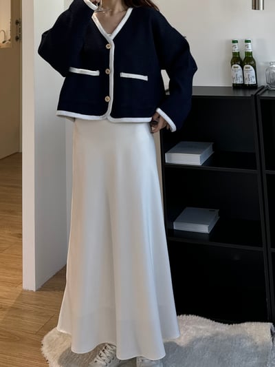 現貨 FF20 超美!!淡淡光澤長裙 SM4