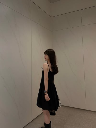 BB18 滾邊lace細肩浪漫小短洋 2色4