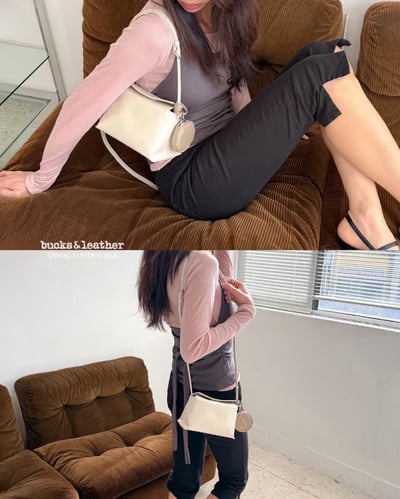 B51 Bucks&Leather  26年新皮革新色！小款 磁吸枕頭包5