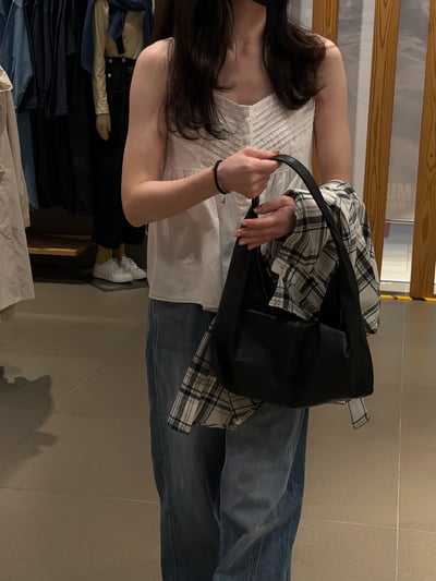 BB04 浪漫細肩褶紋小背心 1色4