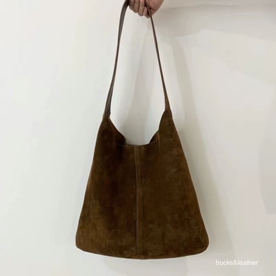 B33 Bucks&Leather 許願款！大容量牛皮肩背托特包12