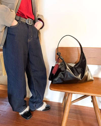 B40 Bucks&Leather  26年新款！大款 牛皮光滑亮面法式莫奈包2