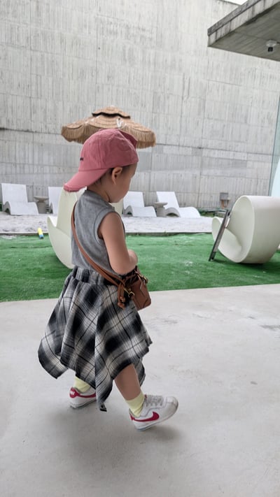 爱心背心不規則褲裙 二件套7