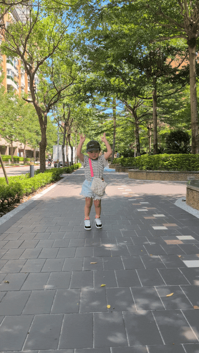 百搭條紋短T (松綠)1