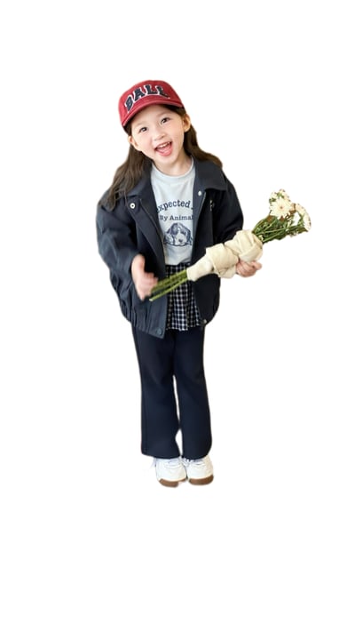 時髦假兩件喇叭褲1