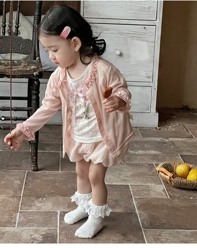 花邊外套/兔兔上衣/澎澎短褲2