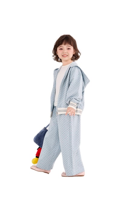 休閒碎花運動套裝 (二件套)1