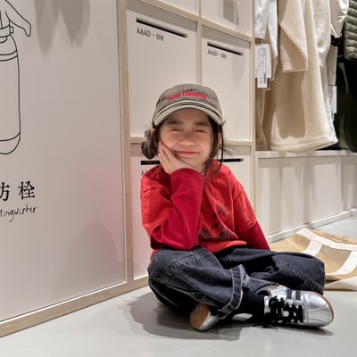 男女童獨角獸假兩件長t (杏/紅)1