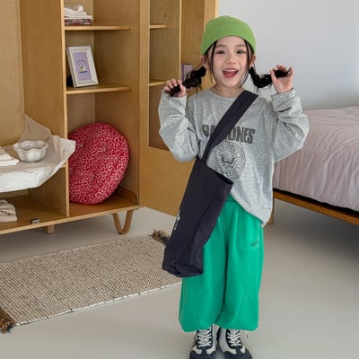 男女童RAMONES長t (米白/花灰)1