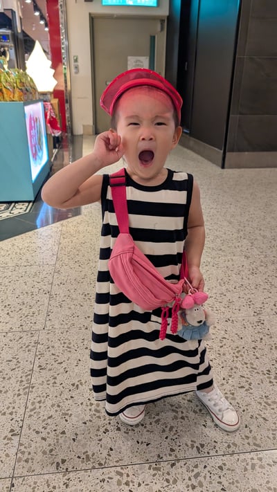 條紋背心A字長洋2